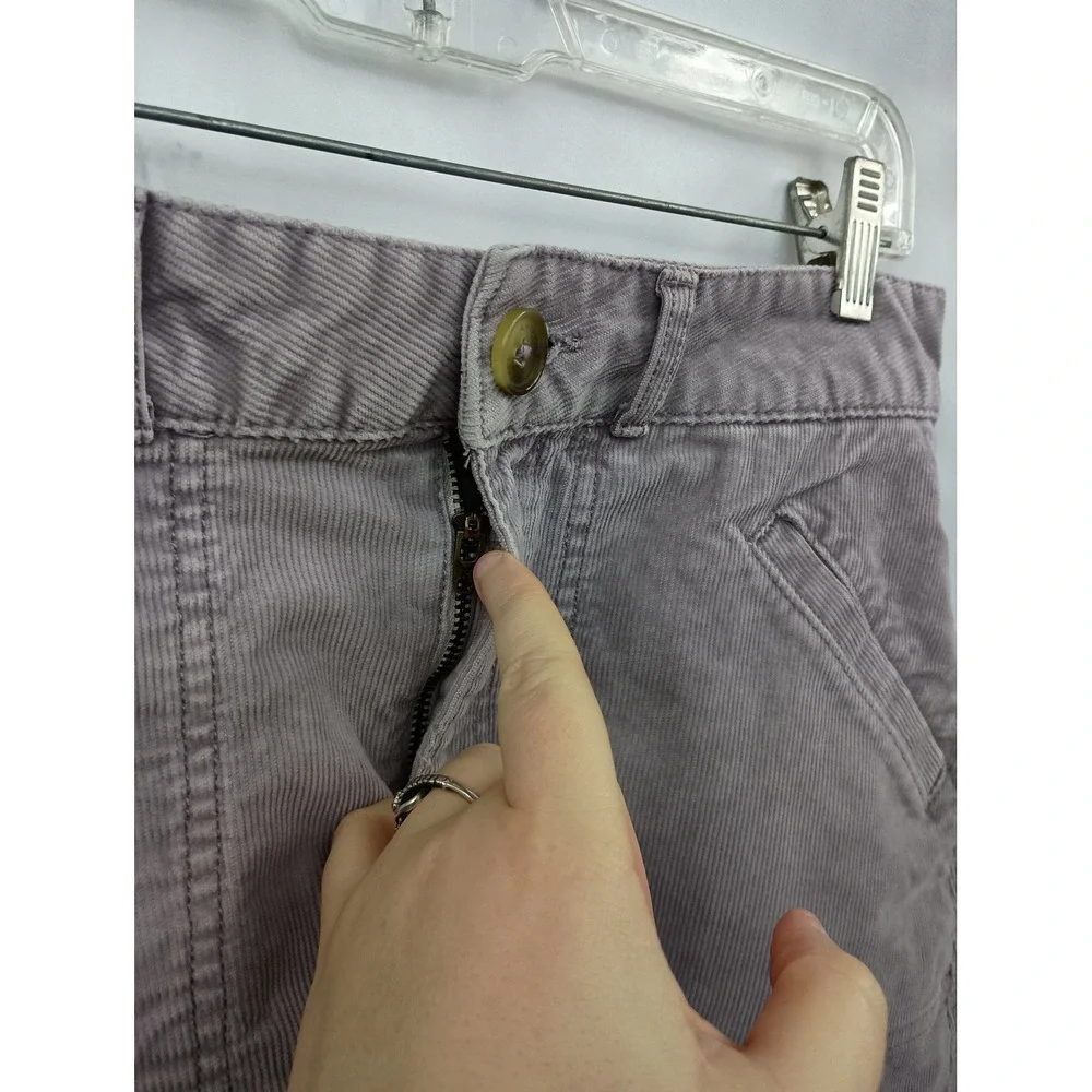 American eagle high waisted corduroy lilac purple‎ mini summer spring skirt 6